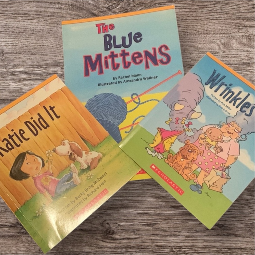3/$15Scholastic Kids Book Set - Blue, Green, Orange